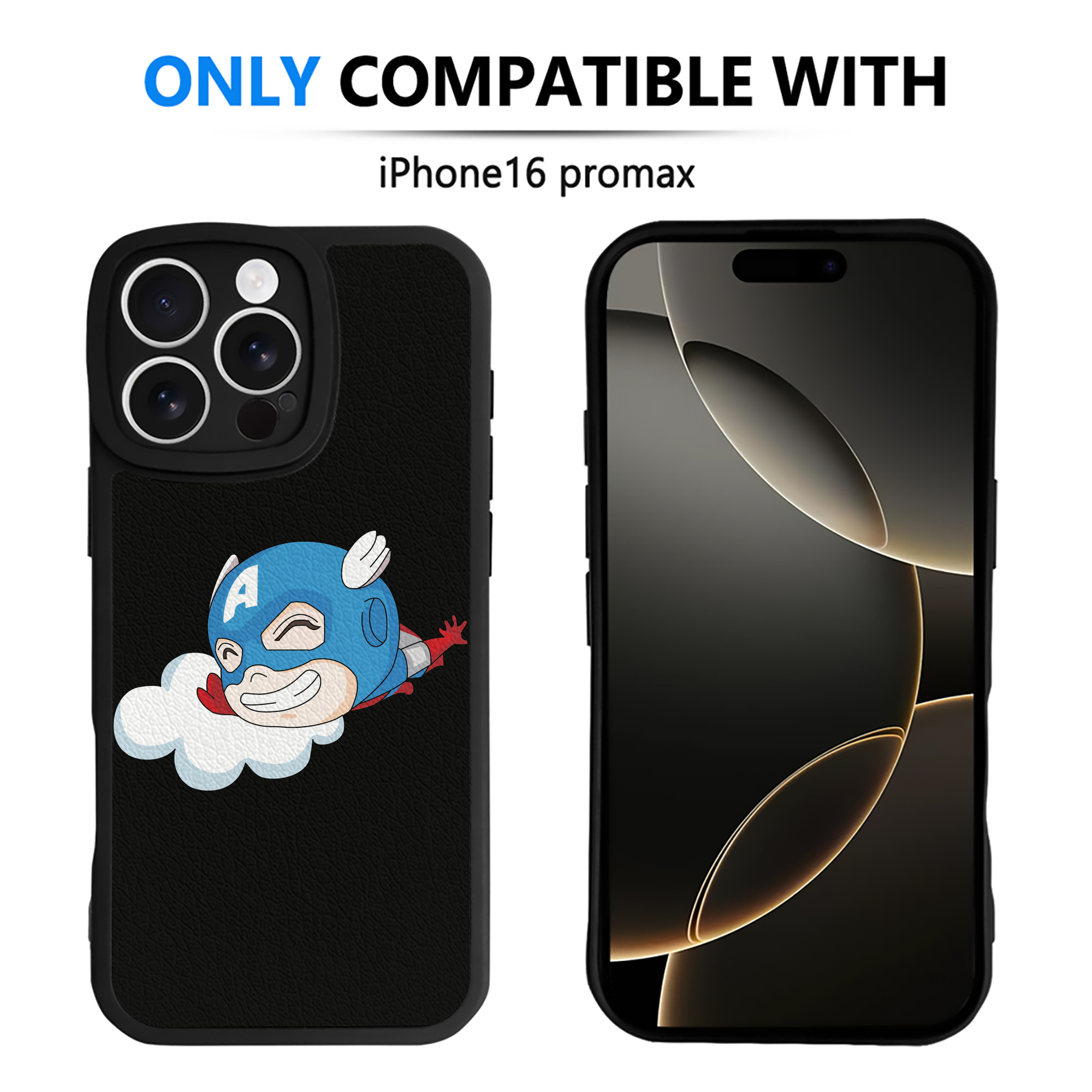（画像用） アベンジャーズ The Avengers 【iPhone 16シリーズ対応】シリコンスマホケース（レザー調） 材質：シリコン